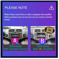Reproductor Multimedia de 7'' con Navegación GPS Android Auto y Carplay para Toyota RAV4 Rav 4 2006-2012, Unidad Principal Estéreo con Audio FM