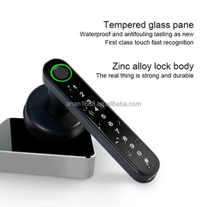 Bán Sỉ Khóa Cửa Tay Nắm Vân Tay <span class=keywords><strong>Mini</strong></span> Thông Minh, Tay Nắm Cửa Vân Tay Mỏng Truy Cập Mã Mật Khẩu WIFI/ Bluetooth - Product Image 2