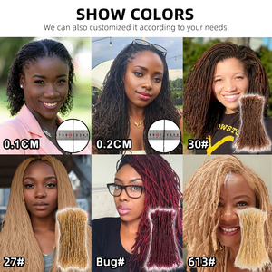 Extensiones <span class=keywords><strong>de</strong></span> Cabello Humano Originea Sister Locs <span class=keywords><strong>de</strong></span> 0.1cm, Cabello Natural para Trenzas <span class=keywords><strong>de</strong></span> Ganchillo, Venta al Por Mayor - Product Image 6