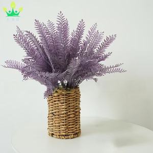 Arbustes de Boston artificiels fougère en plastique <span class=keywords><strong>feuilles</strong></span> violettes buissons d'herbe persane maison jardin véranda Parterre centres de Table décor - Product Image 3