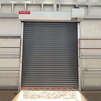 Vente en gros bon marché Portes industrielles roulantes électriques en acier inoxydable galvanisé en métal Porte de garage coupe-vent à volet roulant