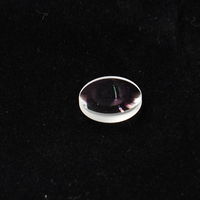 Lentille convexe plate de 4 mm de diamètre et 5,5 mm de distance focale, revêtement antireflet, matériau en quartz saphir K9/BK7 pour applications optiques