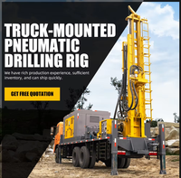 Grande perceuse minière montée sur camion avec une puissance puissante pour les puits en eau profonde à grande échelle et l'exploration géologique