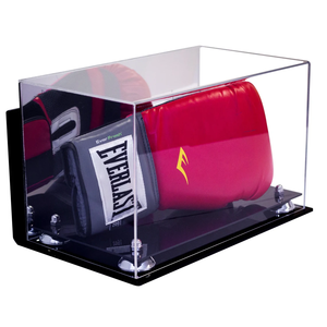 Hot bán nhà máy Deluxe rắn cơ sở kích thước đầy đủ rõ ràng đấm bốc găng tay Sneaker bảo vệ <span class=keywords><strong>acrylic</strong></span> hộp hiển thị trường hợp - Product Image 4