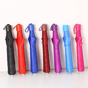 Paraguas Plegable Clásico de Poliéster Reforzado Manual YLF ALT, Proveedor de Paraguas Promocionales Personalizados de Color Sólido, Regalo al por Mayor - Product Image 4