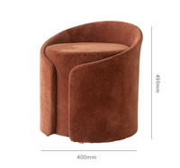 Tabouret de maquillage moderne blanc doux et rond, pouf de coiffeuse pour chambre, hôtel, appartement et villa