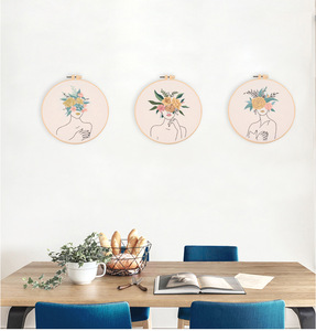 Nouveau design – <span class=keywords><strong>Broderie</strong></span> artistique corporelle DIY – Nouvelle <span class=keywords><strong>broderie</strong></span> DIY très populaire avec cerceaux en bambou - Product Image 4
