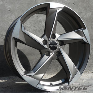 Fonyee Original 17 19 pouces 5x112 5 trous de roue à rayons Huecos Mag alliage aluminium roues de voiture de tourisme jantes automatiques Jantes pour <span class=keywords><strong>Audi</strong></span> - Product Image 5