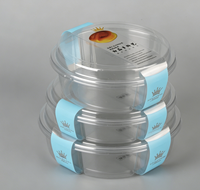 Couvercle personnalisé en PET transparent pour bol de crème, idéal pour gâteaux, pains et desserts – Emballage alimentaire en plastique, taille et logo personnalisables