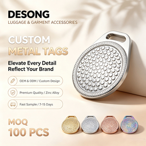 Custom Engraving Metal <b>Name</b> Tags Private Brand Sewable Metal Logo Plates Decorative Metal <b>Labels</b> for Bags & Garments - Product Image 1