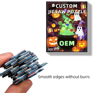 Truco o trato Halloween Edición limitada Fabricante Impresión personalizada Rompecabezas de fotos de <span class=keywords><strong>300</strong></span> <span class=keywords><strong>piezas</strong></span> para regalo Niños Niño - Product Image 4