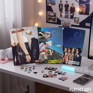 RIIZE K-Pop Stickers 1st <b>Mini</b> Album RIIZING [Photo <b>Book</b> Ver.] 88P Folded Poster CD Popular Electronic Publication Perfect Gift - Product Image 3