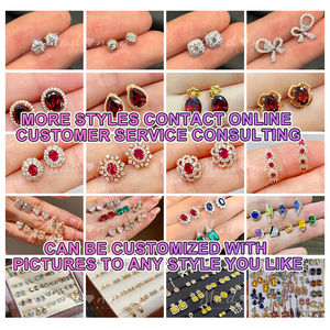 MADONNA <span class=keywords><strong>Pear</strong></span> Wedding Bông Tai Độc Đáo cắt kim cương moissanite Stud bông tai 925 bạc bông tai - Product Image 4