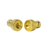 Adaptador chapado en oro Rfbestar BNC hembra a SMA macho adaptador RF conector latón contacto Compatible Walkie Talkies cámaras CCTV