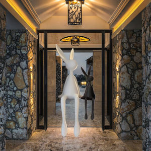 Adornos de Cerámica de Lujo con Forma de Conejo, Diseño Art Deco, para Aniversario, Decoración Creativa para Sala de Estar, Mueble para TV, Vinoteca, Entrada - Product Image 3