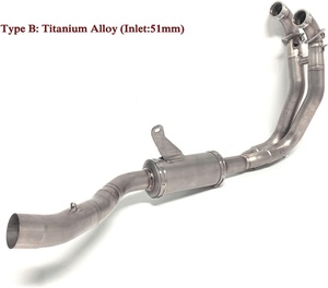 Tubo de escape completo duradero de aleación de titanio y acero inoxidable de 51mm para Apri. Lia RS660 Tuo. No 660 - Product Image 6