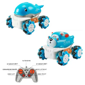 QS New Design 1:36 Scale 2.4G R/C Drift Climbing Car Remote Control Vinyl Animal 360 Degree Rotate Vehicle Toys For Children