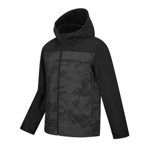 Veste décontractée brodée deux pièces pour l'automne, avec fermeture éclair intégrale et capuche, style sportswear confortable pour garçons et filles (vente en gros) - Product Image 4