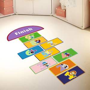 <span class=keywords><strong>Autocollant</strong></span> mural créatif en forme de figures de marelle, décoration de chambre d'enfant, <span class=keywords><strong>autocollant</strong></span> en PVC - Product Image 2