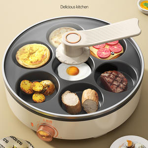 เตาไฟฟ้าอเนกประสงค์มาสเตอร์เชฟ ขนาด 28 ซม. กระทะเคลือบกันติด สำหรับทำเครปและแพนเค้ก อุปกรณ์ทำอาหารในครัวเรือน - Product Image 5