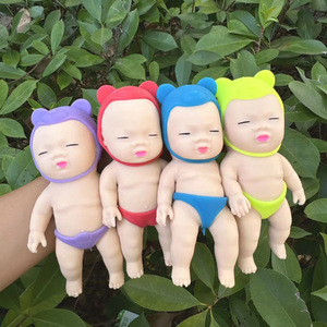 ของเล่นบีบคลายเครียดรูปเด็กทารกสีดำ ของเล่นบีบสโลว์รีบาวด์ ของเล่นบีบอัดคลายเครียด ของเล่นสควิชชี่ ของเล่นโปรโมชั่น - Product Image 2