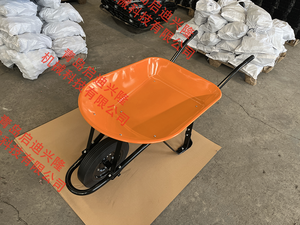 WB7200รถสาลี่เหล็กเคลือบ75L สำหรับใช้ในการก่อสร้างและใช้ในสวนตลาดอเมริกาใต้ - Product Image 3