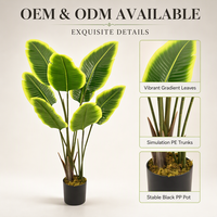 Plante artificielle Oiseau de paradis, fausse verdure tropicale pour la décoration de mariage, de fête, d'événement, de toile de fond, de maison et de bureau