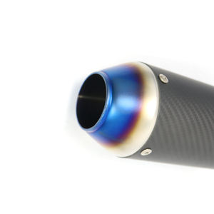 Nouveau système d'échappement arrière universel pour moto <span class=keywords><strong>Hayabusa</strong></span> en fibre de <span class=keywords><strong>carbone</strong></span> 51 mm 60 mm, embout d'échappement à glissière, silencieux - Product Image 4