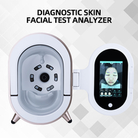 Analyseur de peau 12 millions de pixels, reconnaissance faciale IA, topographie 3D, 3 sources lumineuses, diagnostic facial professionnel pour salon ZA