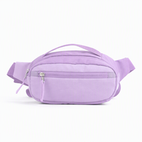 Sac banane personnalisable en polyester style vintage, accessoire décontracté pour la randonnée en extérieur avec fermeture éclair réglable pour femmes et hommes