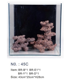 Décoration d'<span class=keywords><strong>aquarium</strong></span> moderne de 45cm Présentoir de corail de roches bioactives avec fonction de filtre d'<span class=keywords><strong>aquarium</strong></span> pour la vie - Product Image 2