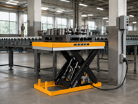 Table élévatrice électrique stationnaire 1000 kg, plateforme à ciseaux fixe pour le transfert de marchandises en entrepôt et l'équipement de manutention en usine