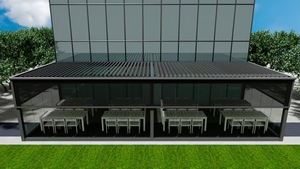 Pérgola <span class=keywords><strong>solar</strong></span> <span class=keywords><strong>fotovoltaica</strong></span> personalizada OEM/ODM, parasol, pérgola de aluminio con persianas motorizadas con sistema de paneles solares - Product Image 2