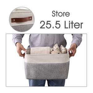 Large Foldable Storage Bin Collapsible Sturdy Cationic Fabric Storage <strong>Basket</strong> <strong>Cube</strong> <strong>With</strong> Handles - Product Image 4