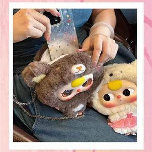 <b>Big</b>-Head Baby Zipper Bag Plush <b>Backpack</b> For Kids Unisex Gift China Made - Product Image 3