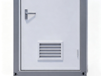 Toilettes portables à structure en acier galvanisé, équipement intérieur complet, emballage en vrac disponible, pour chantier, camping, événements
