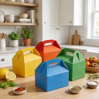 Boîtes à rabat en papier couleur pastel en gros, personnalisables avec logo, pour loisirs créatifs pour enfants, pique-niques, collations, friandises, et boîtes cadeaux en vrac pour fêtes de Pâques