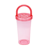 Haute qualité nouvelle tasse à eau protection de l'environnement paille Portable tasse en plastique tasse haute qualité lumière luxe bouteille d'eau