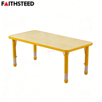 Table d'apprentissage pour enfants réglable en hauteur, bureau d'écriture ergonomique robuste pour salle de classe et garderie