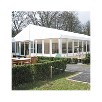 Tente de réception transparente en PVC (6x21m) pour 1000 personnes, toit transparent, extérieur, mariage, exposition, fête de luxe, événement