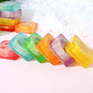 2022 nueva Etiqueta Privada casera lufa de lujo aceite esencial blanqueamiento de la piel Tumeric Kojic jabón limón <span class=keywords><strong>lavanda</strong></span> aceite jabón Aloe jabón - Product Image 3