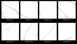 <span class=keywords><strong>Piastrelle</strong></span> in Gres Porcellanato Lucido Bianco Carrara <span class=keywords><strong>60x60</strong></span> per Pareti Interne e Pavimenti del Bagno - Product Image 4