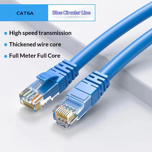 Câble réseau extérieur Kneysum <span class=keywords><strong>RJ45</strong></span> UTP CAT6A CCA de 1m, <span class=keywords><strong>30m</strong></span>, 50m de longueur, couleur personnalisée, pour surveillance haut débit - Product Image 3