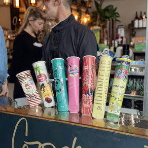 Impresión Personalizada de Tubos de Papel para Envasado de Bebidas Carbonatadas de Tequila y Helado Calippo de 100 ml/120 ml, Tubos de Papel Kraft de Grado Alimenticio con Tapas de Sellado - Product Image 1