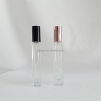 Mini vaporisateur de parfum rechargeable de voyage 10 ml, flacon de parfum carré transparent épaissi, flacon d'échantillon portable