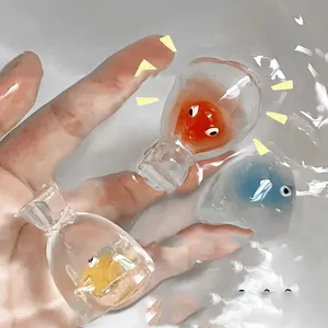 Jouet Squishy <span class=keywords><strong>Poisson</strong></span> <span class=keywords><strong>Rouge</strong></span> Kawaii en TPR Transparent Effet Gelée - 4,5 cm - Anti-Stress - Cadeau pour Enfants et Adultes - Vente en Gros - Product Image 5