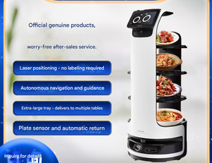 Robot de livraison de nourriture en libre-service intelligent 2023 Robot humanoïde d'évitement d'obstacles automatique <span class=keywords><strong>commercial</strong></span> - Product Image 6