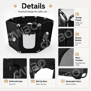 Parc de jeu pliable <span class=keywords><strong>pour</strong></span> animaux de compagnie CanboPet, utilisable en intérieur et en extérieur, clôture portable <span class=keywords><strong>pour</strong></span> chiens de grande taille - Product Image 5