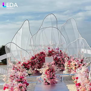 ซุ้มดอกไม้โลหะขนาดใหญ่สำหรับงานแต่งงานกลางแจ้งแบบกำหนดเองของ LEDA ฉากหลังสำหรับงานเลี้ยงฉลองสมรส - Product Image 3