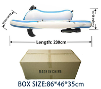 Jet ski gonflable électrique, bateau en tissu épais Drop Stitch PVC, 2 places, avec propulseur sous-marin pour piscine, sports nautiques en mer